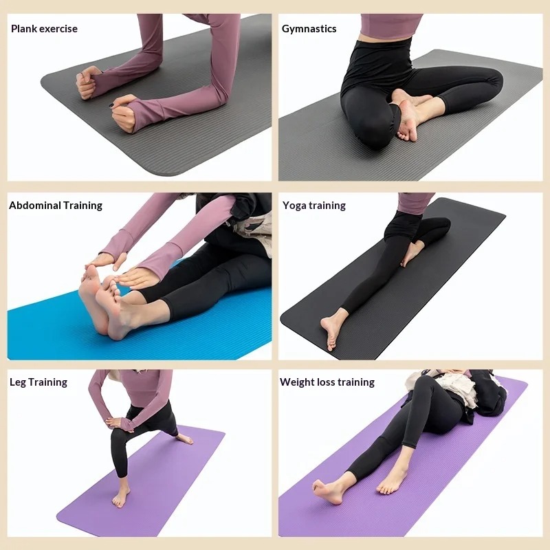 Home Pilates Yoga - Ekstra Kalın Kaymaz Yoga Matı Darbe