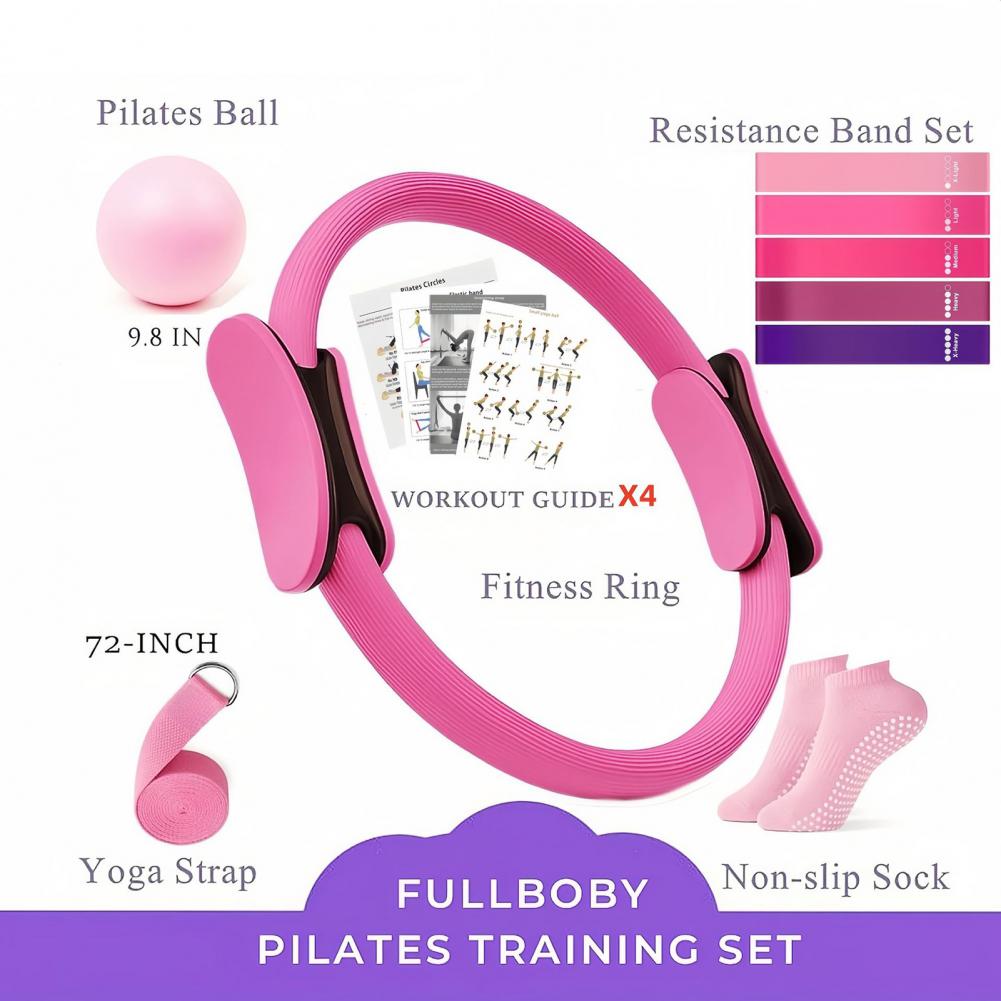 Pilates Yoga Ring - 9 adet/takım Yoga Fitness seti Pilates