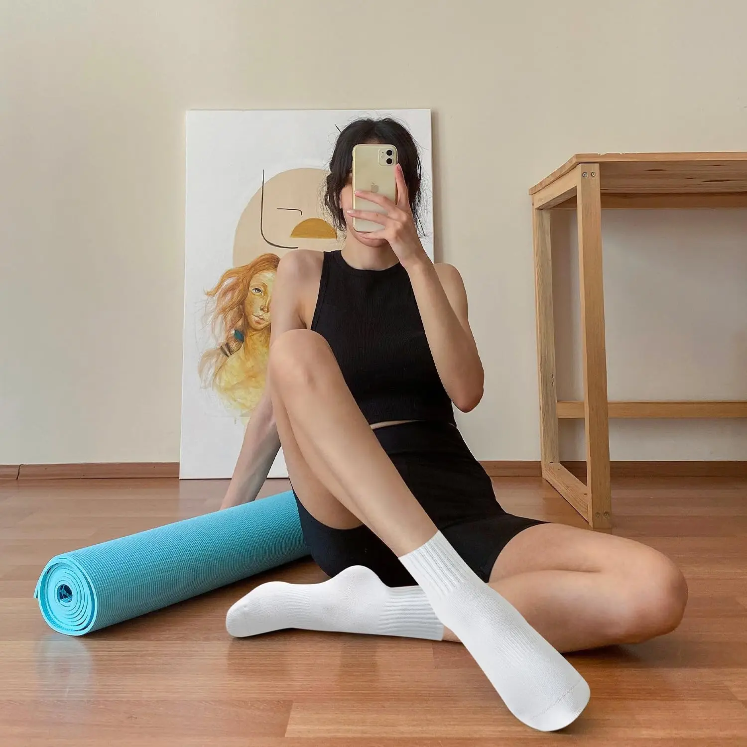 4 çift kadın yoga çorabı, düz  - Pilates & Yoga Wohlfühlen Forchheim incelemesi ve fiyatı